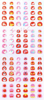 Kids nail stickers Frozen Minnie Pony Peppa princess nail art girls kids Barbie