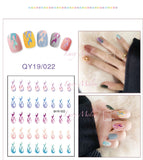 DIY Nail art stickers 3D decals manicure French tips removable instagram flower