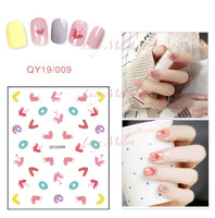 DIY Nail art stickers 3D decals manicure French tips removable instagram flower