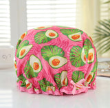 Shower Cap Sleep Luxury Bath Hat Hair Care waterproof double layer reuse woman