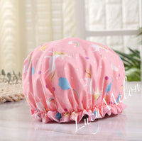 Shower Cap Sleep Luxury Bath Hat Hair Care waterproof double layer reuse woman