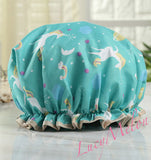 Shower Cap Sleep Luxury Bath Hat Hair Care waterproof double layer reuse woman