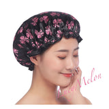 Shower Cap Sleep Luxury Bath Hat Hair Care waterproof double layer reuse woman