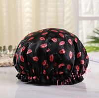 Shower Cap Sleep Luxury Bath Hat Hair Care waterproof double layer reuse woman