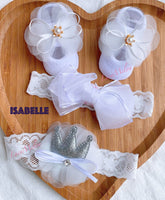 Baby headband bow turban hair bands kids girl hairbands shoe sets bulk newborn