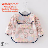 Baby Bib Feeding Smock Art Apron Painting Waterproof long sleeve