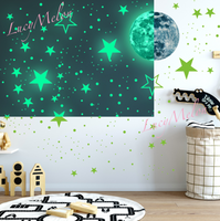 Big Star Moon 437 Pc Glow in the Dark + Stars + Dots