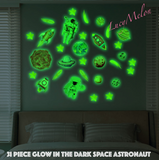 Astronaut 31 Pc Glow in the Dark Outer Space