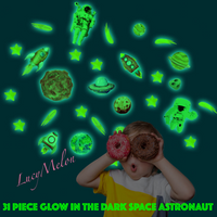 Astronaut 31 Pc Glow in the Dark Outer Space