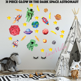 Astronaut 31 Pc Glow in the Dark Outer Space