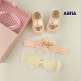 Girls Shoe sets with Hairbands Handmade Designer