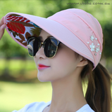 Women's Visor Golf Cap Beach Hat Pony Tail Hat