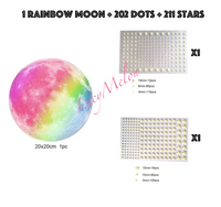 Glow In The Dark Moon Stars Dots Space Solar System Wall Sticker Kids unicorn