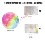 Glow In The Dark Moon Stars Dots Space Solar System Wall Sticker Kids unicorn