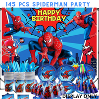 “Birthday party pack balloons tableware Kids girls boys Sydney lucymelon present gift  princess Spiderman avengers paw patrol cars blippi Minecraft unicorn among us baby shark frozen bluey mermaid coco melon hot wheels pop it dinosaur animals”