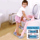 Kids toilet training potty with step up ladder & cushioned seat