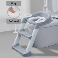 Kids toilet training potty with step up ladder & cushioned seat